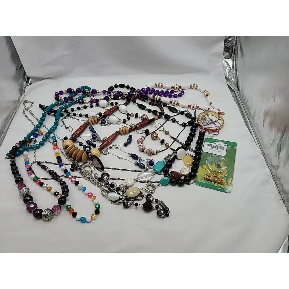 Lot 1.8 Lbs Bulk Lot of Vintage To Modern Jewelry Wearable  Resellable